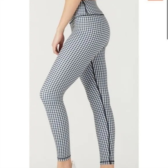Glyder, Elongate Activewear Legging, Gingham Check‎ Print, Size XS - Picture 3 of 7